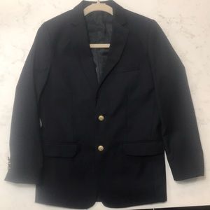 Navy blue fully lined suit jacket